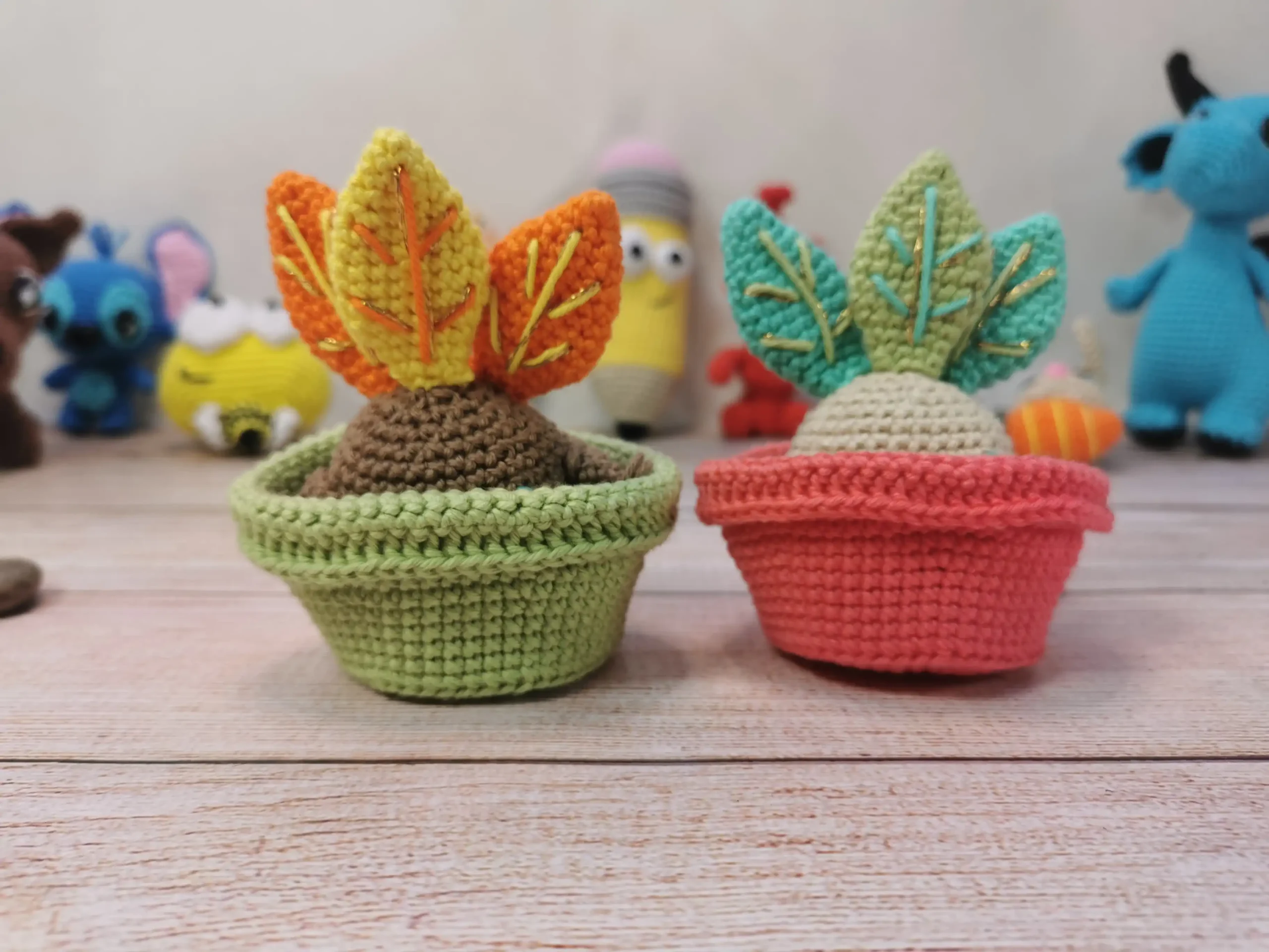 mandragore amigurumi fait main au crochet par La Mu's heure