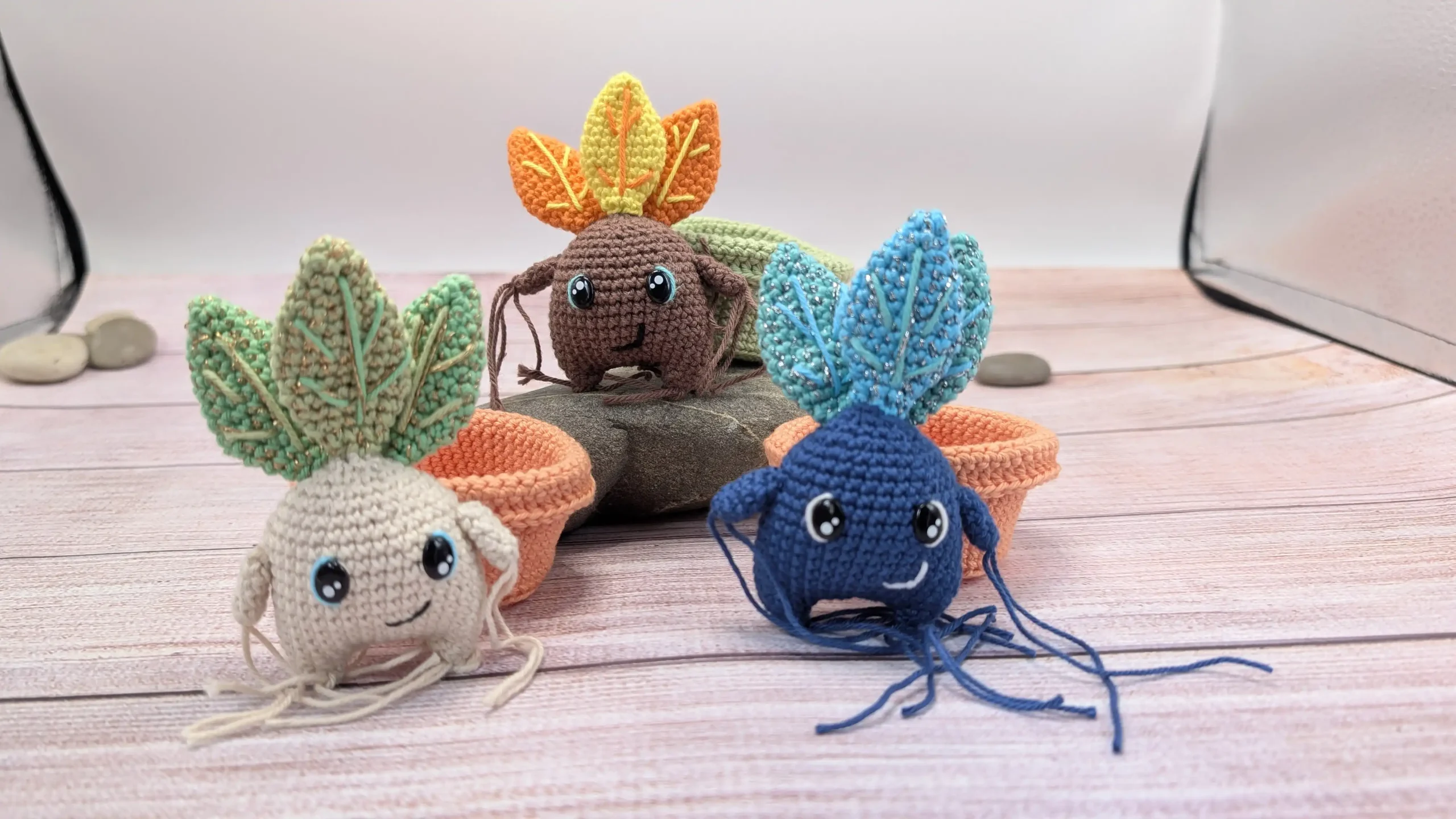 mandragore amigurumi fait main au crochet par La Mu's heure