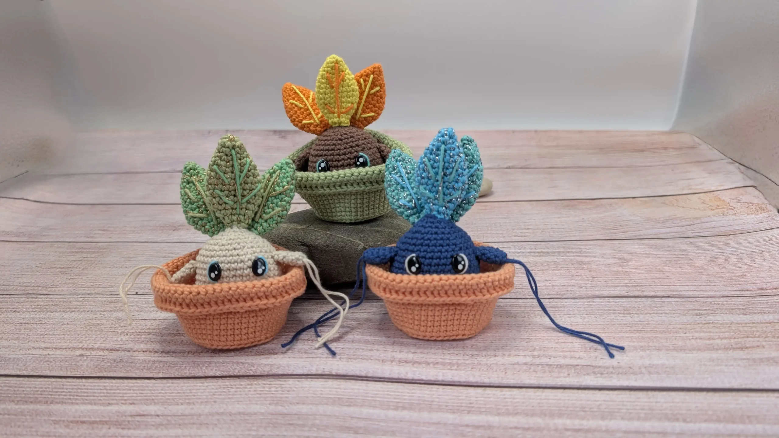 mandragore amigurumi fait main au crochet par La Mu's heure