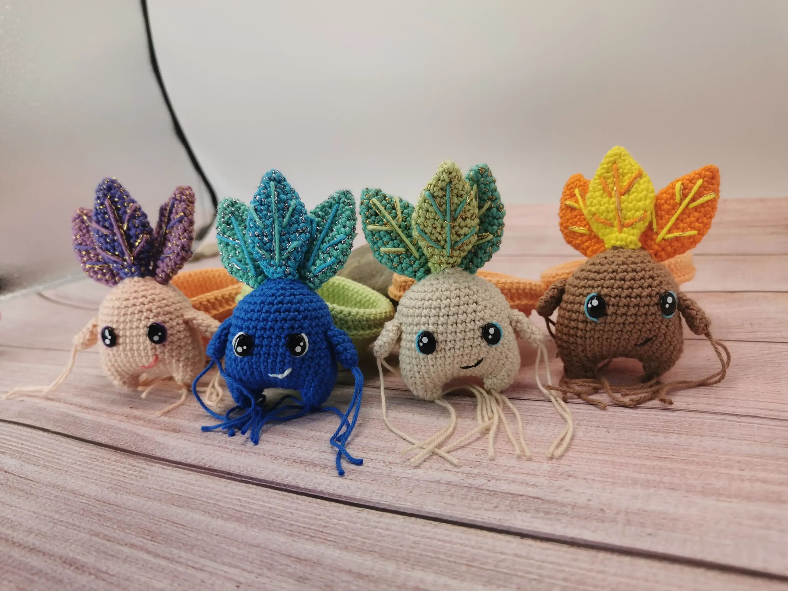 mandragore amigurumi fait main au crochet par La Mu's heure