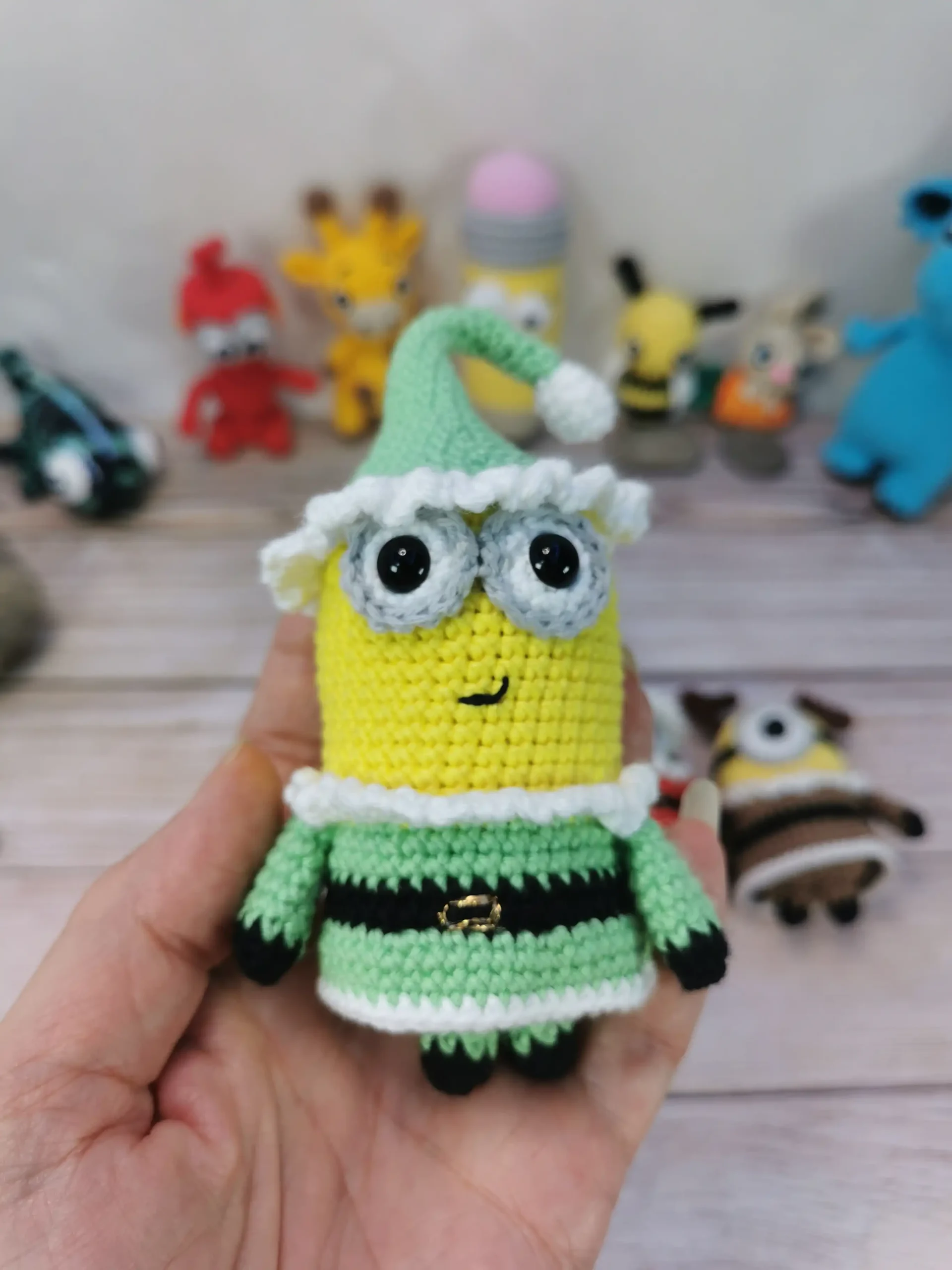 Minions de Noël fait main par La Mu's Heure