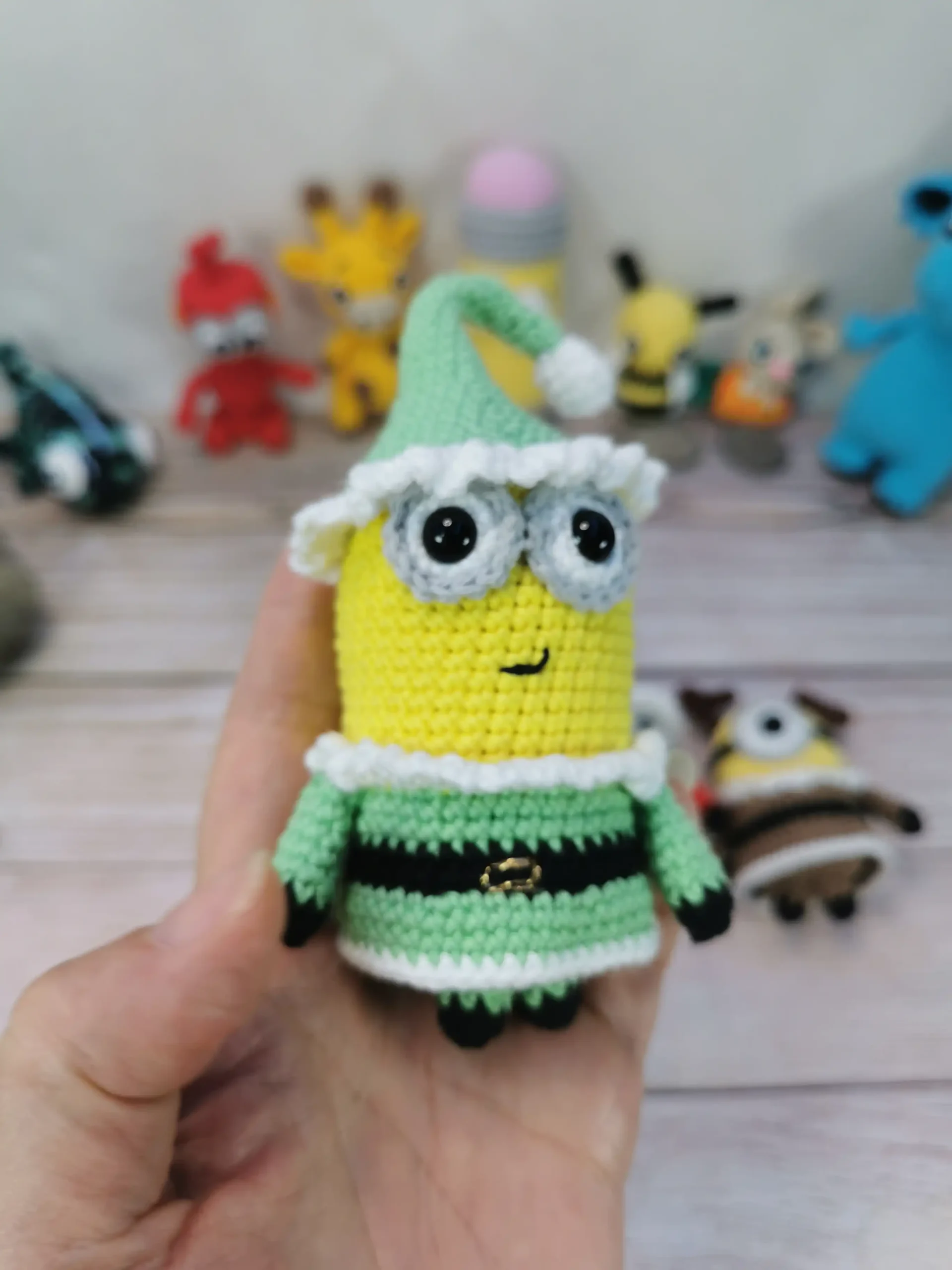 Minions de Noël fait main par La Mu's Heure