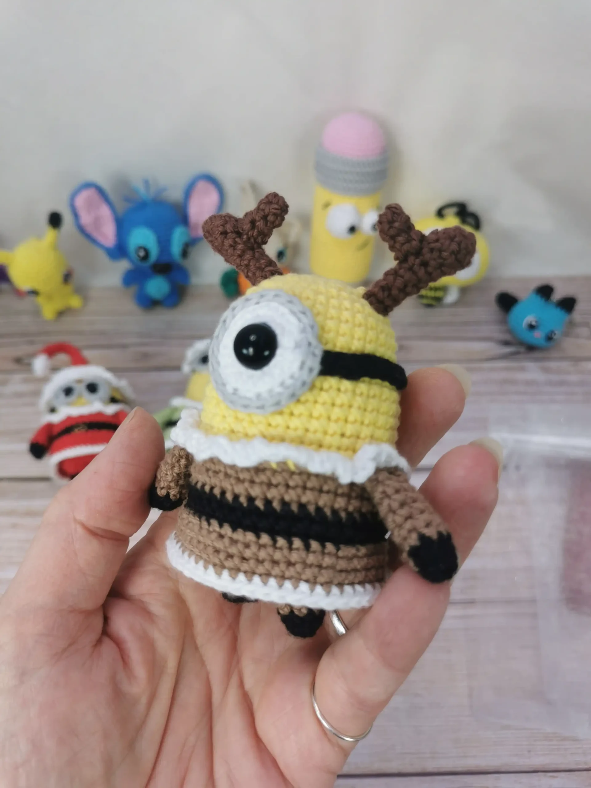 Minions de Noël fait main par La Mu's Heure