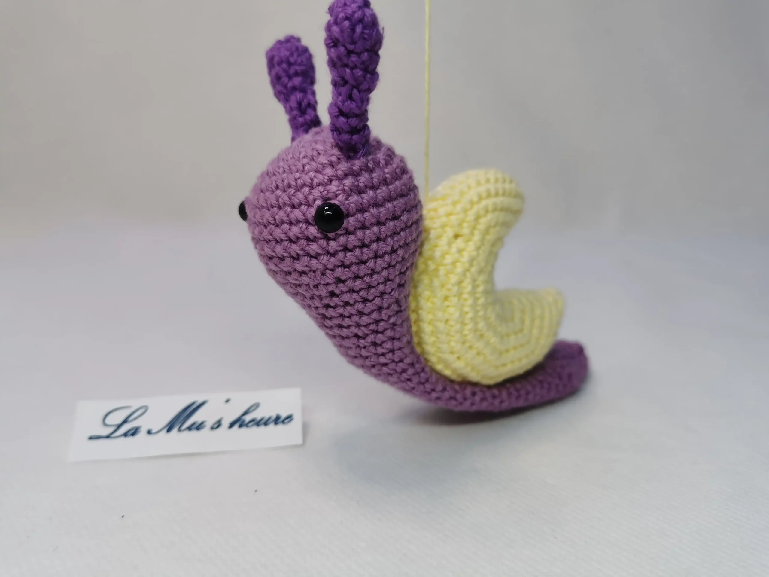 Escargot lune fait main au crochet par La Mu's heure