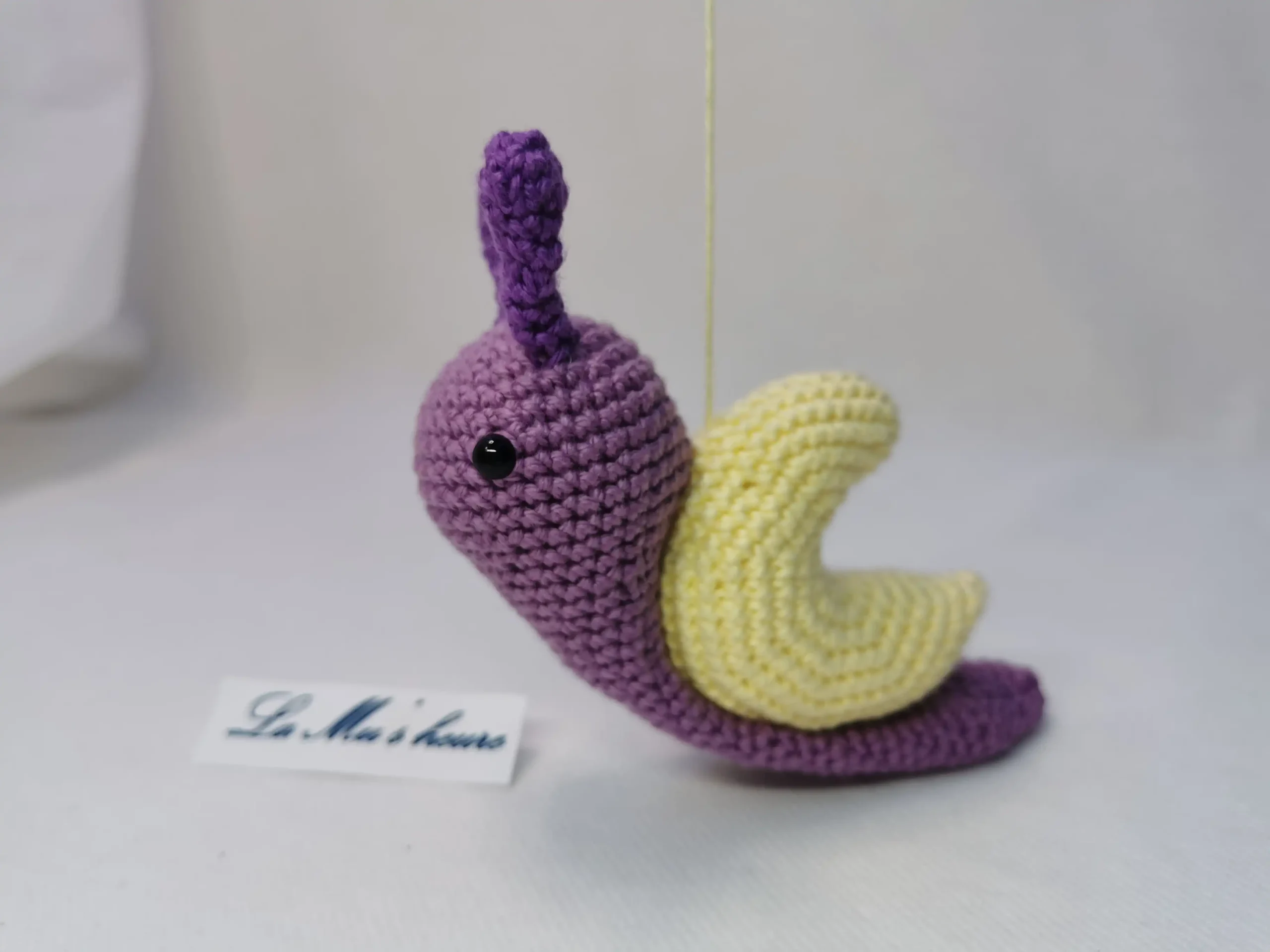 Escargot lune fait main au crochet par La Mu's heure