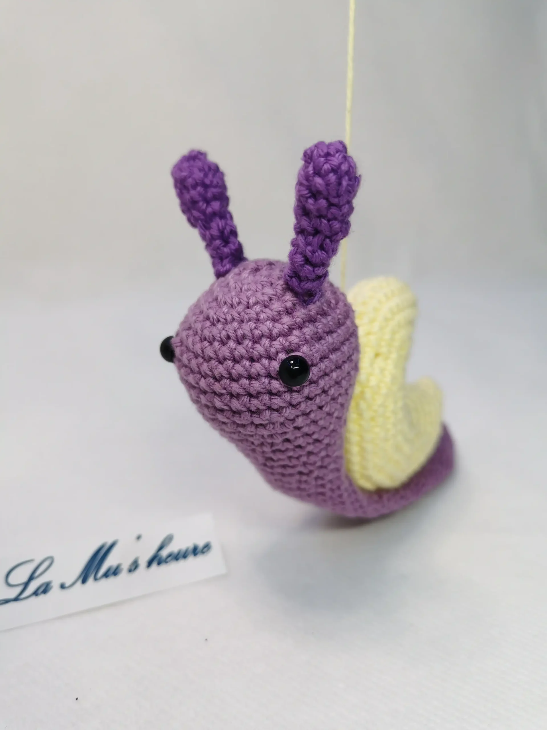 Escargot lune fait main au crochet par La Mu's heure