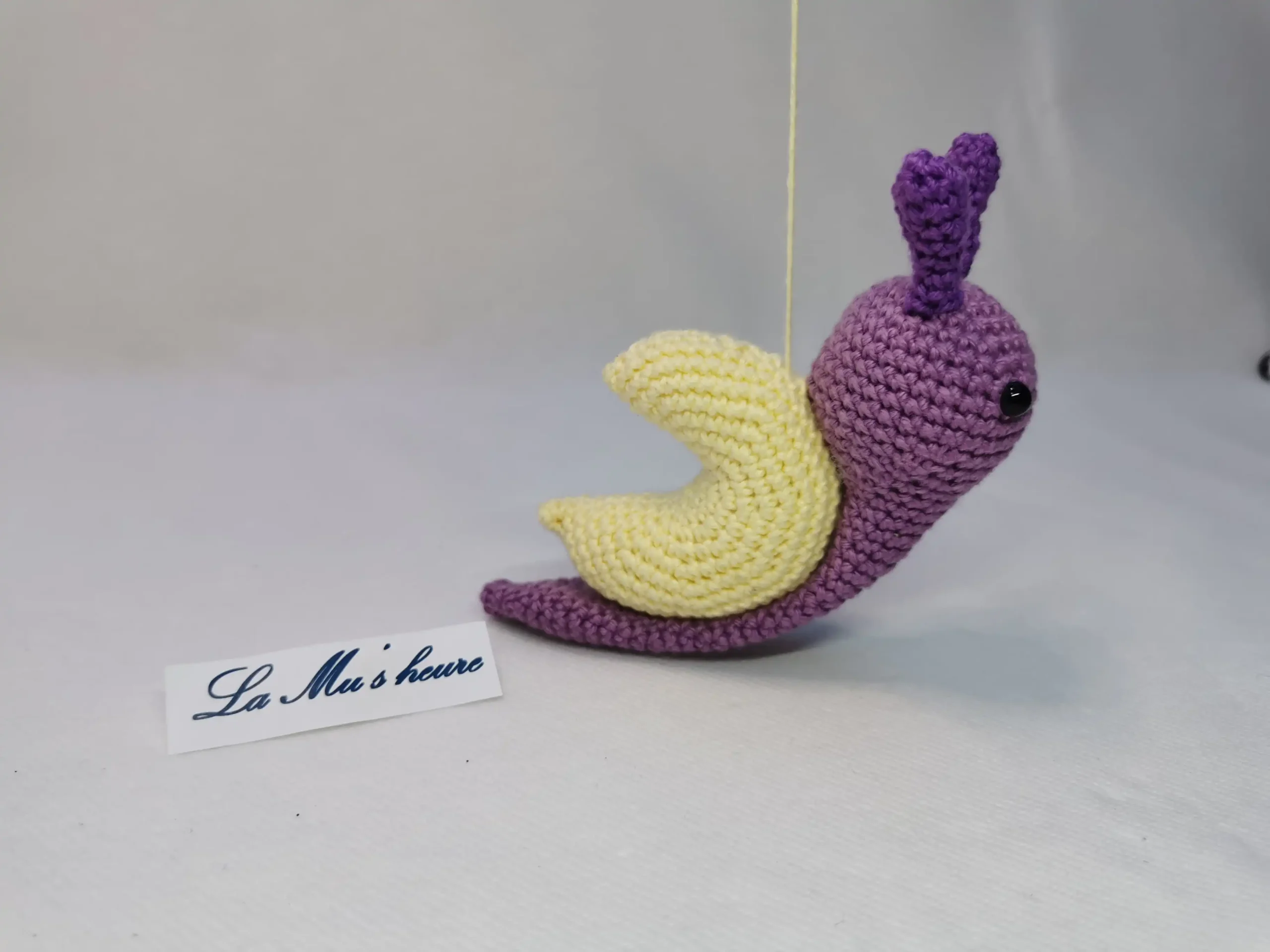 Escargot lune fait main au crochet par La Mu's heure