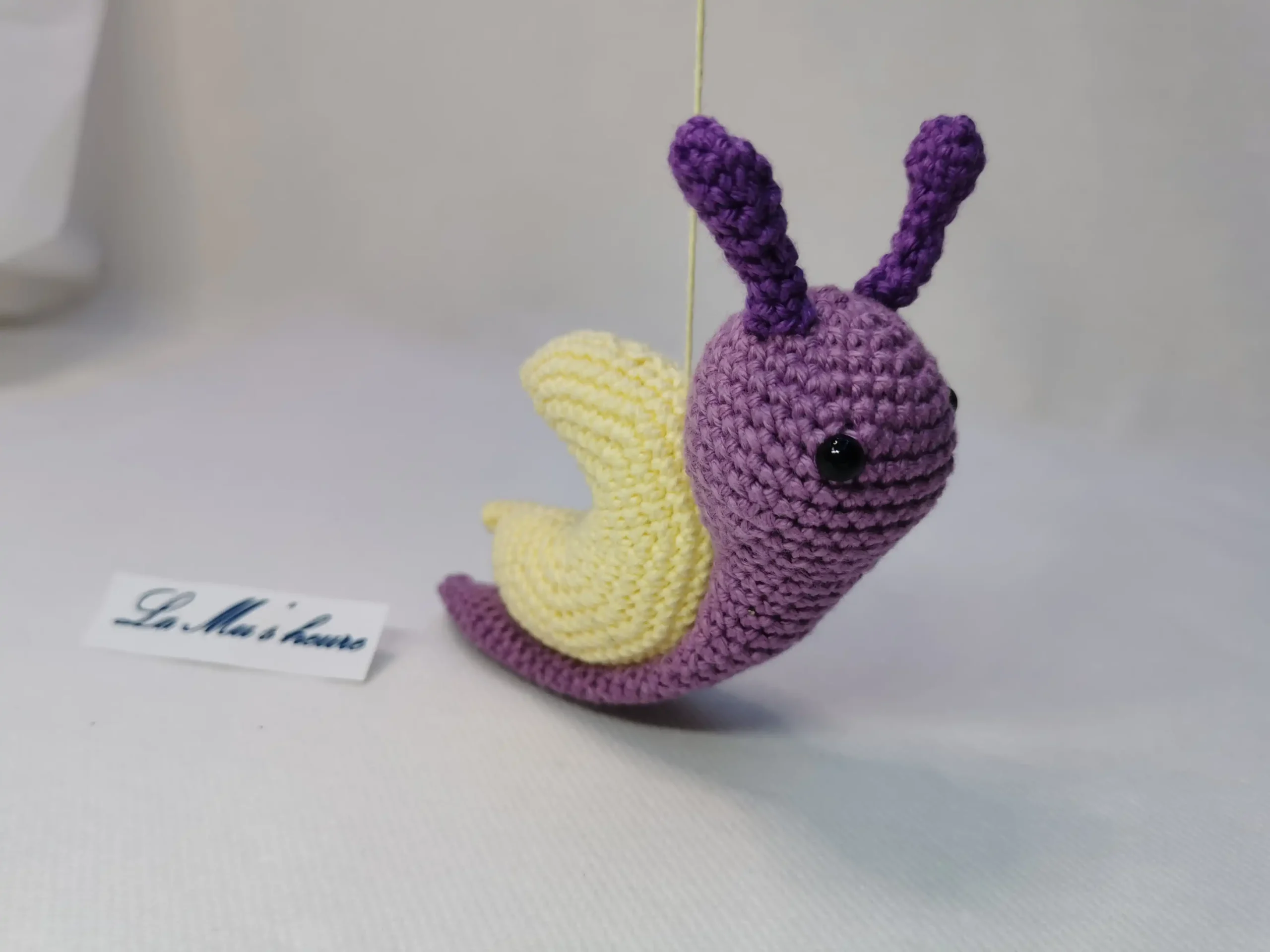 Escargot lune fait main au crochet par La Mu's heure