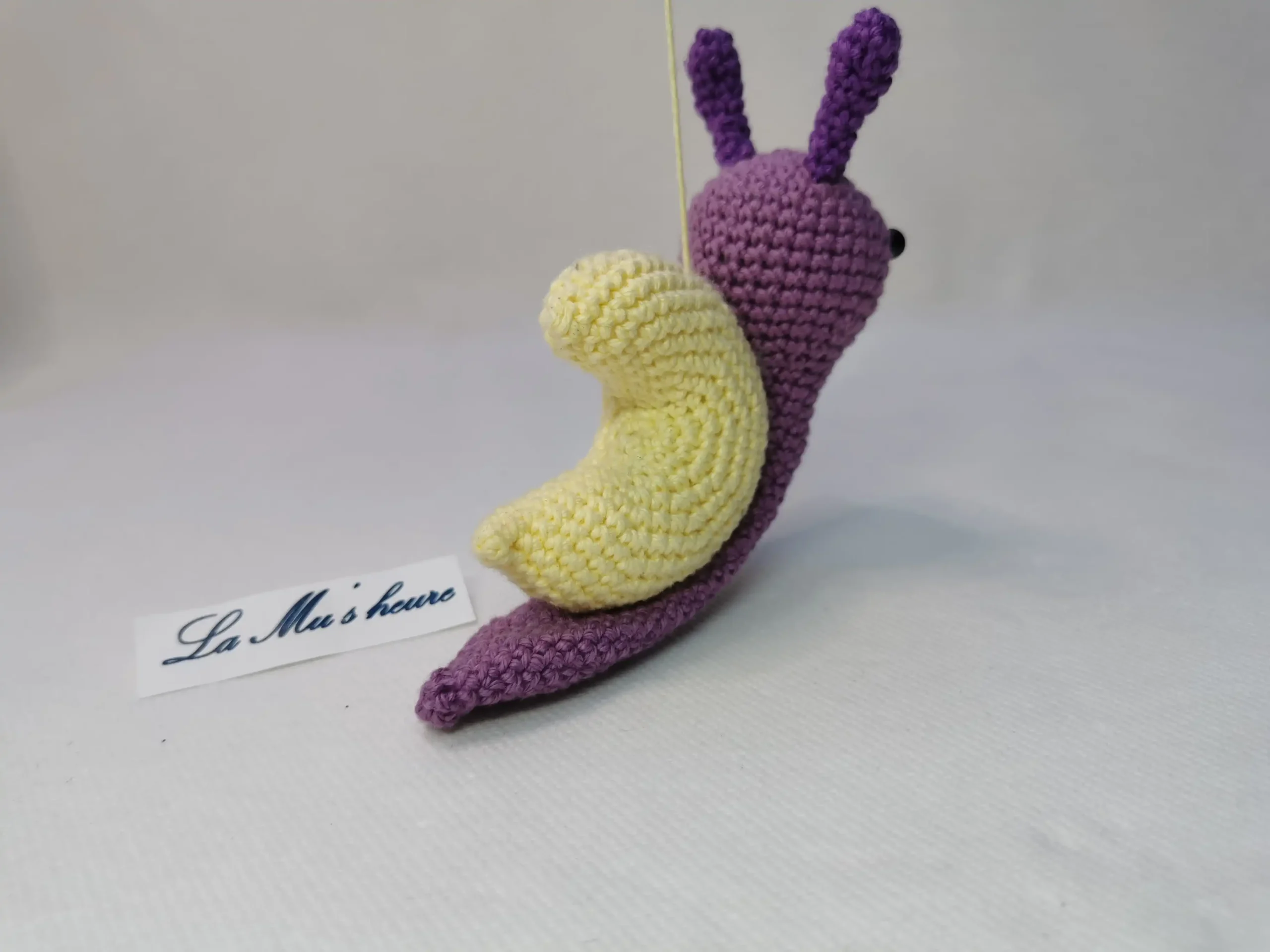 Escargot lune fait main au crochet par La Mu's heure
