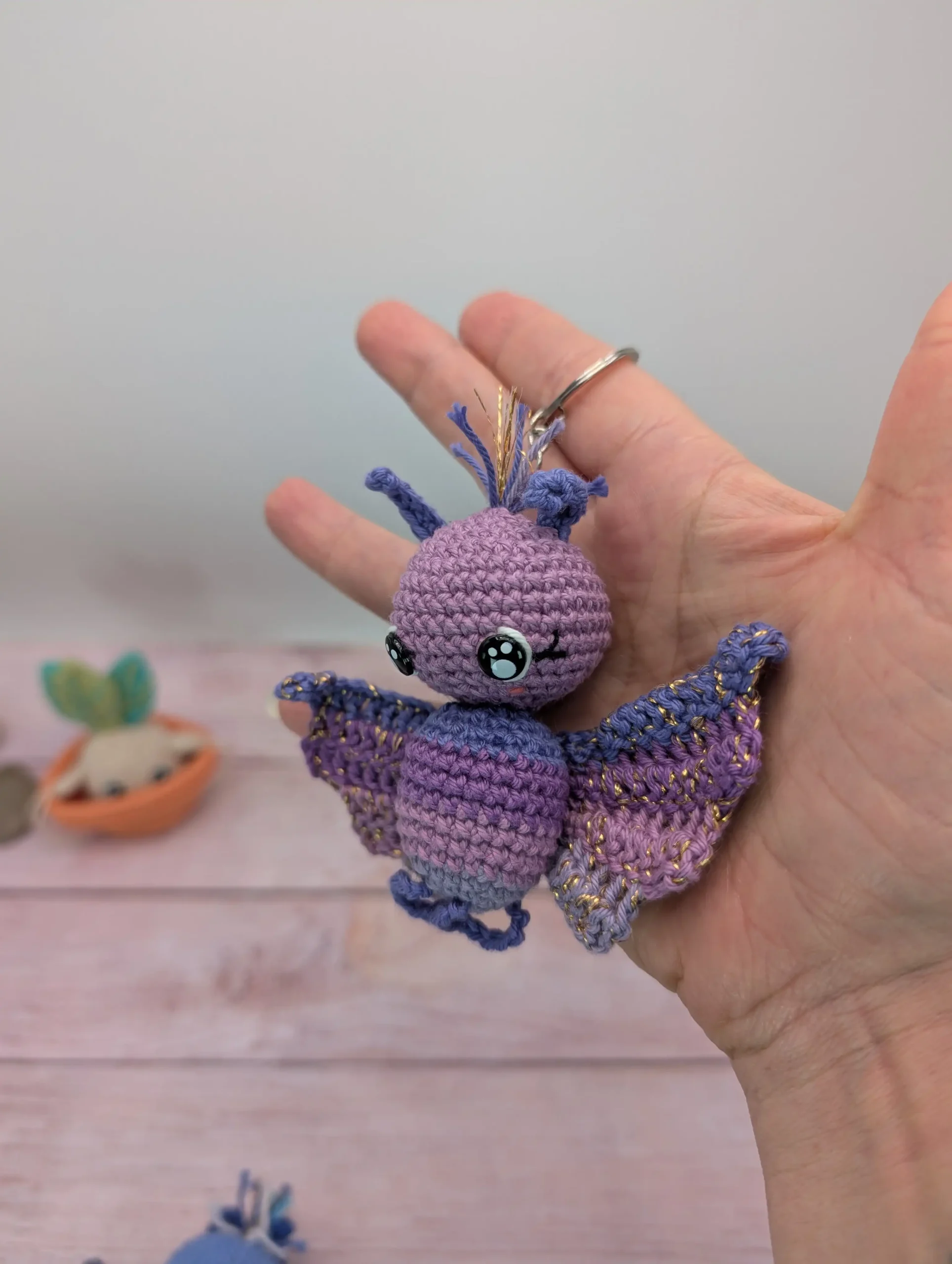 Papillon amigurumi kawaii fait main au crochet – Image 14
