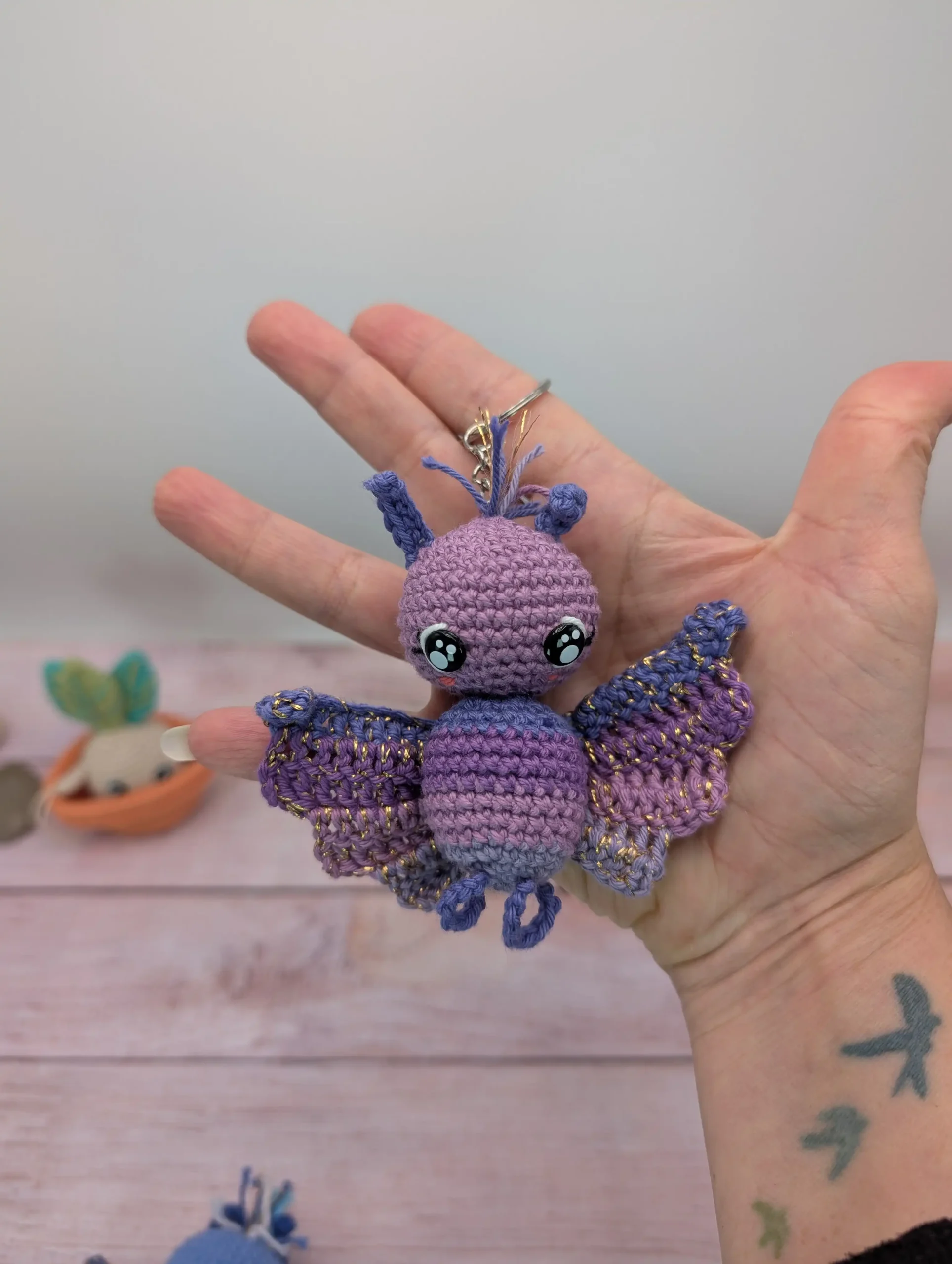 Papillon amigurumi kawaii fait main au crochet – Image 10