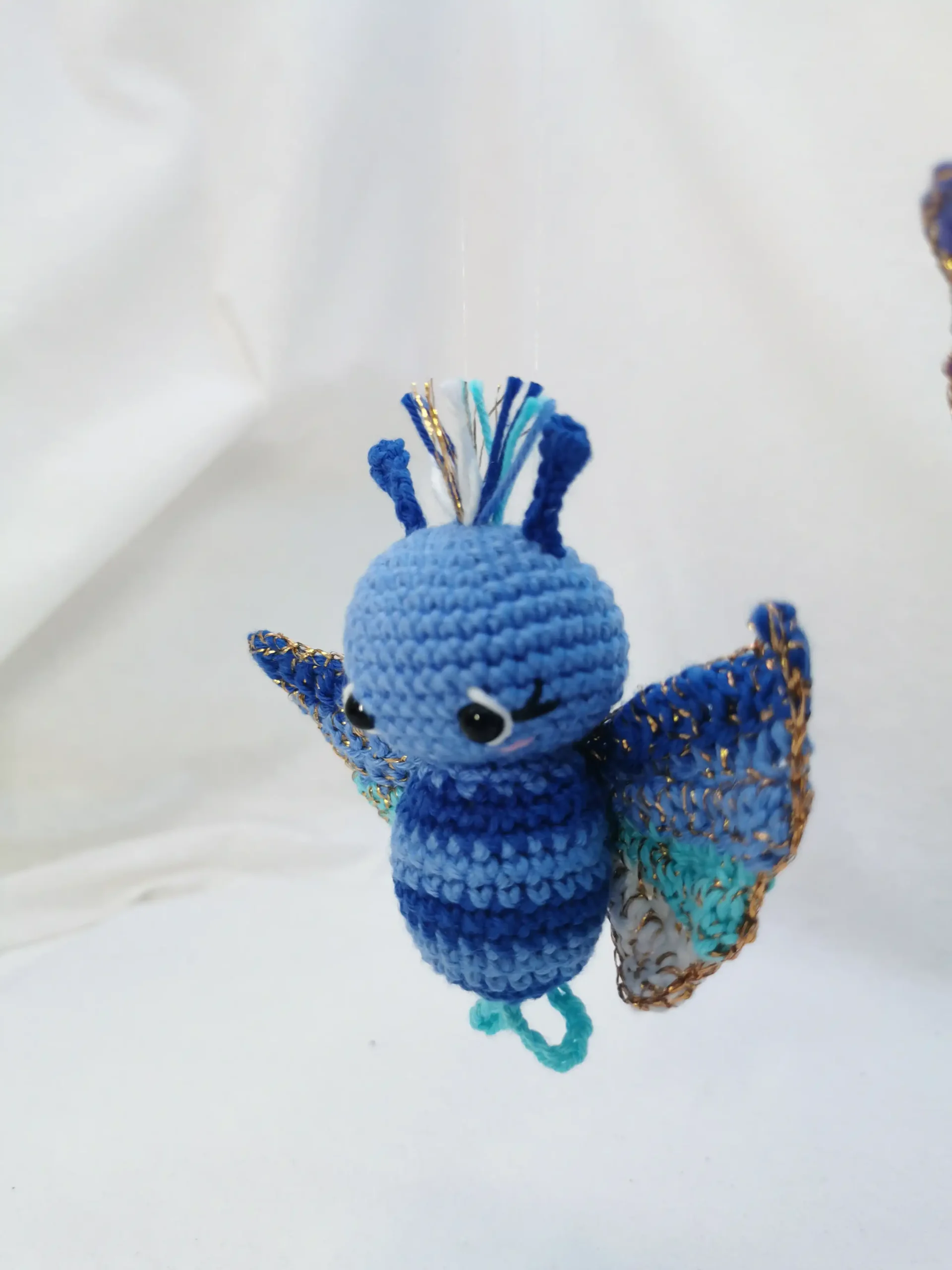 papillon amigurumi fait main au crochet par La Mu's heure