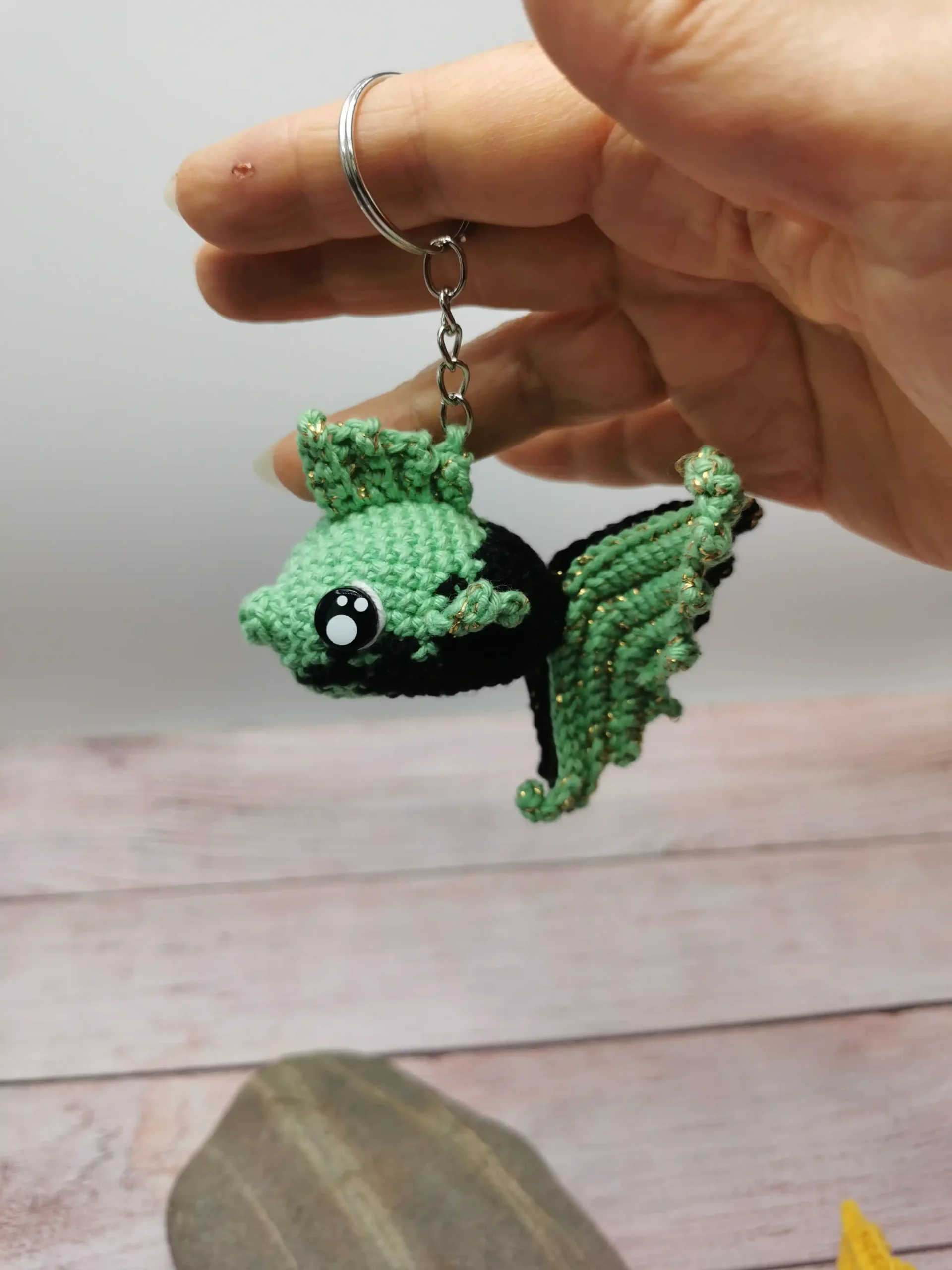 poisson amigurumi fait main au crochet par La Mu's heure