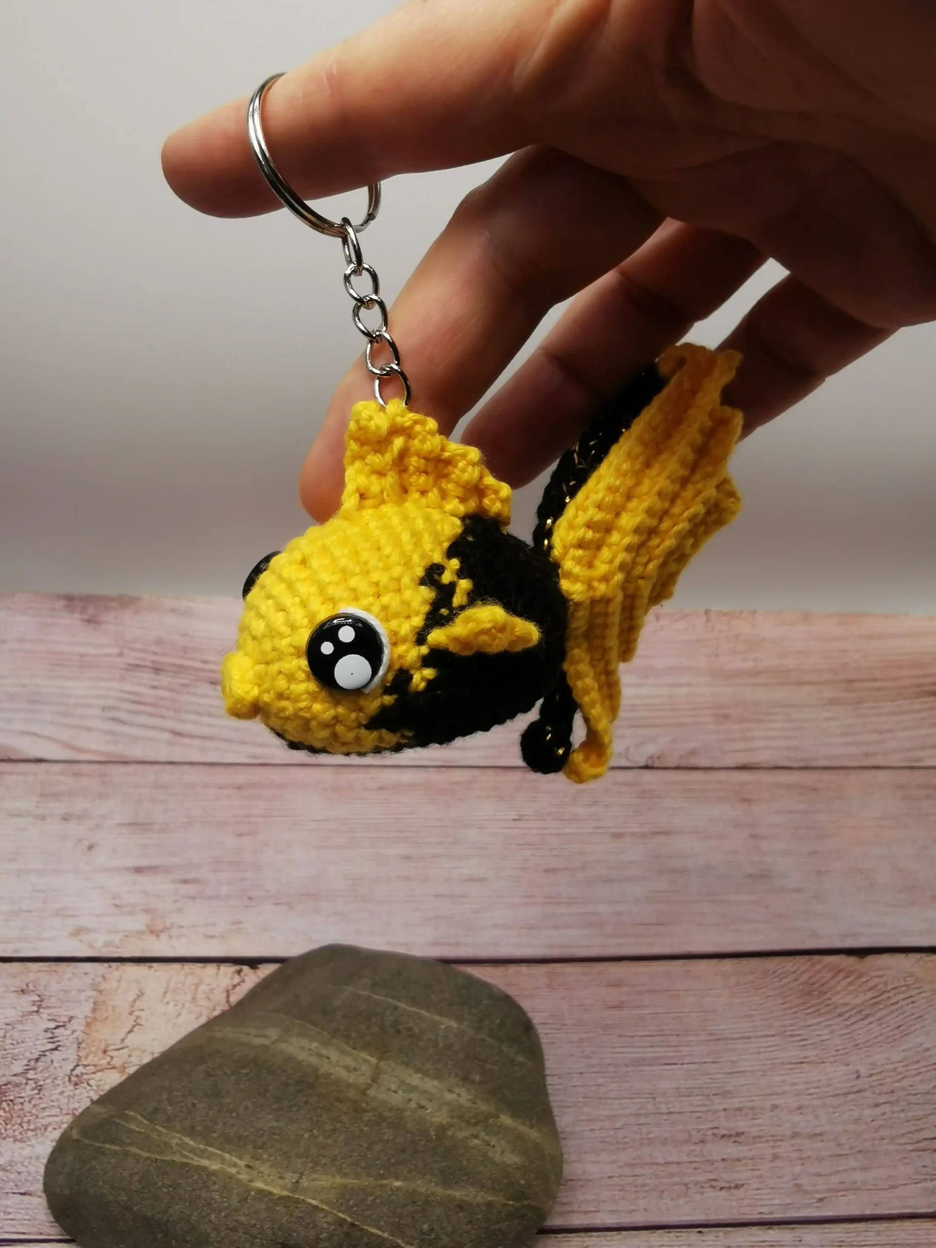 poisson amigurumi fait main au crochet par La Mu's heure