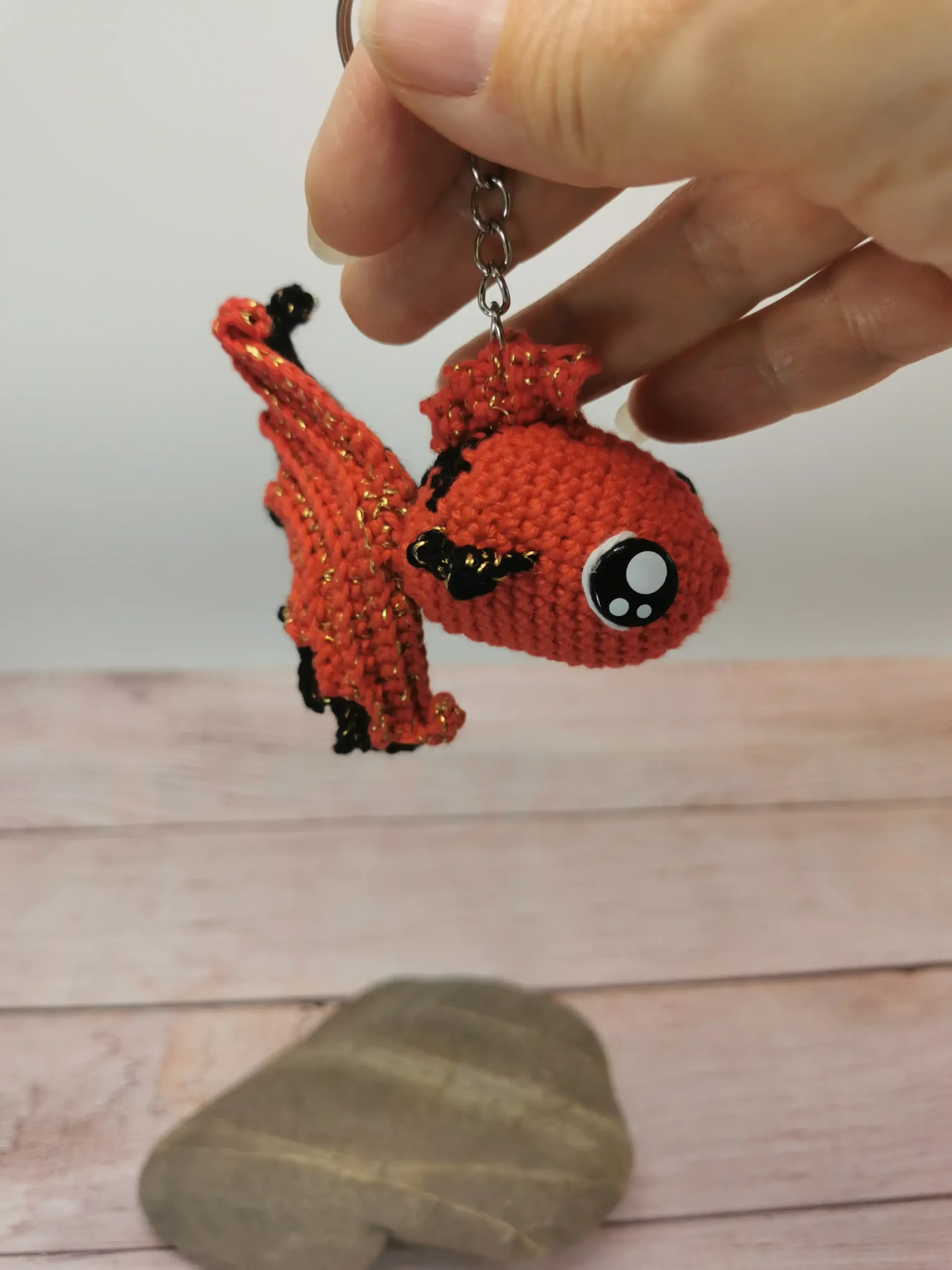 poisson amigurumi fait main au crochet par La Mu's heure