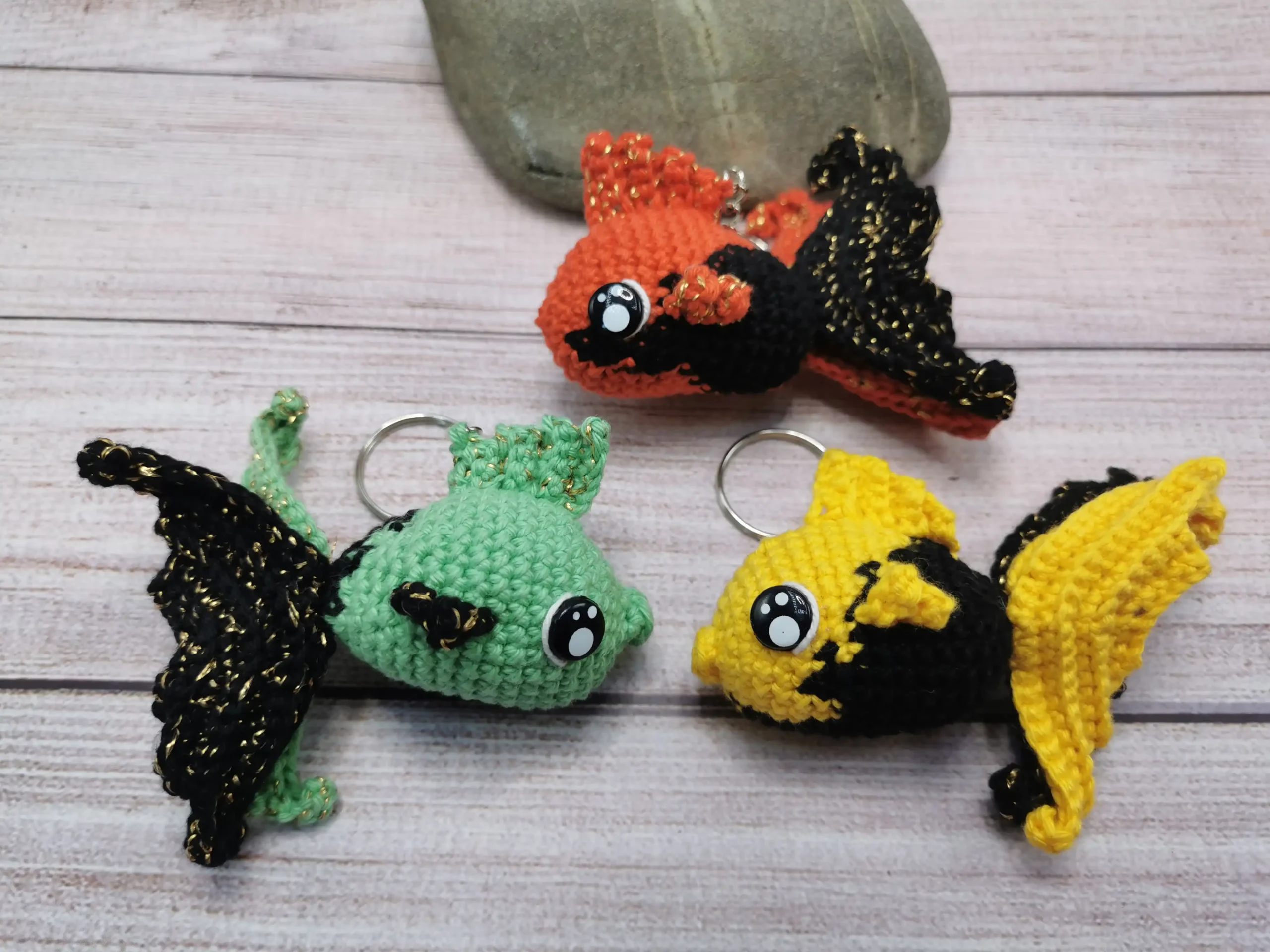 poisson amigurumi fait main au crochet par La Mu's heure