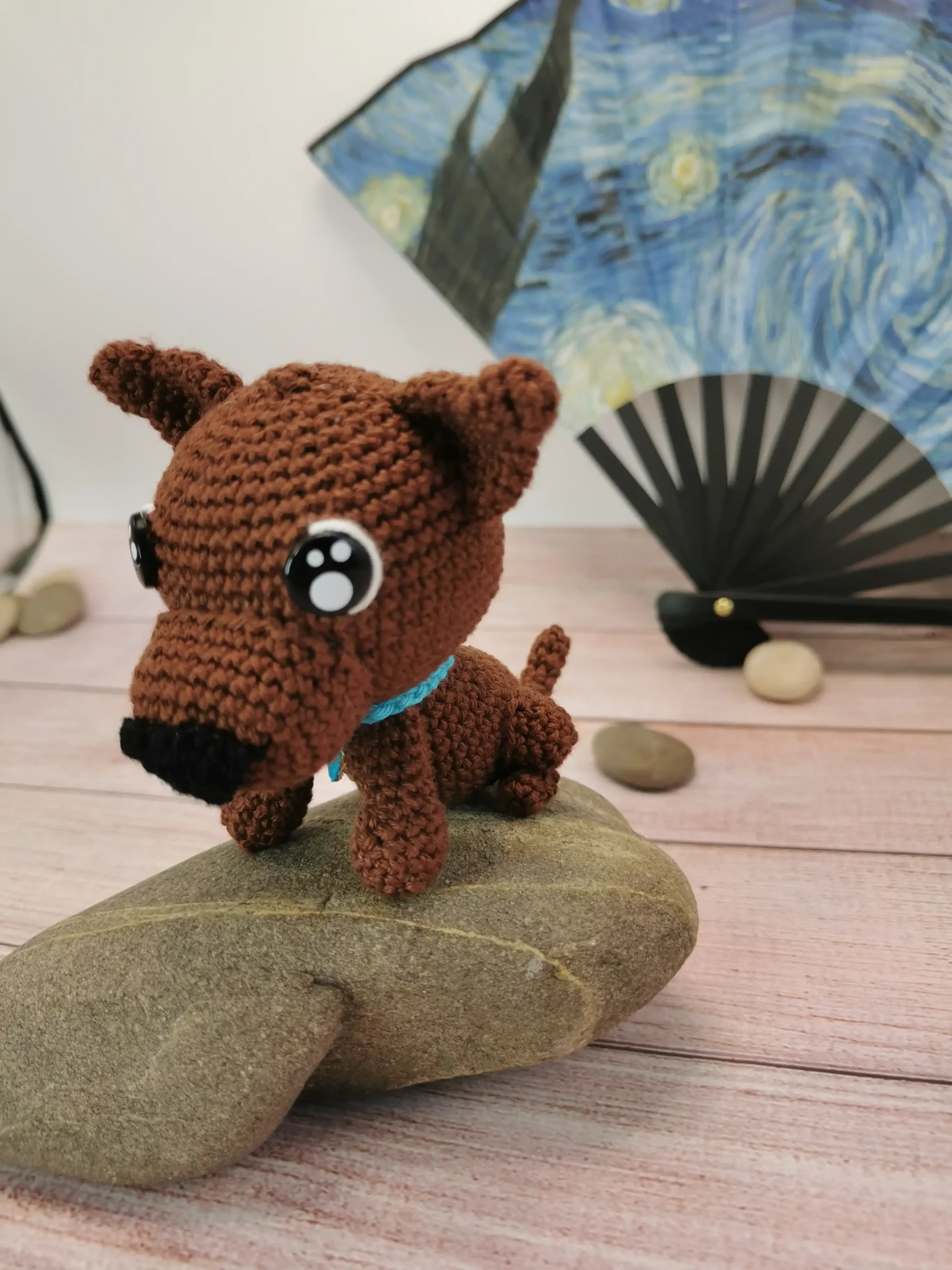 scooby doo amigurumi fait au crochet par La Mu's Heure