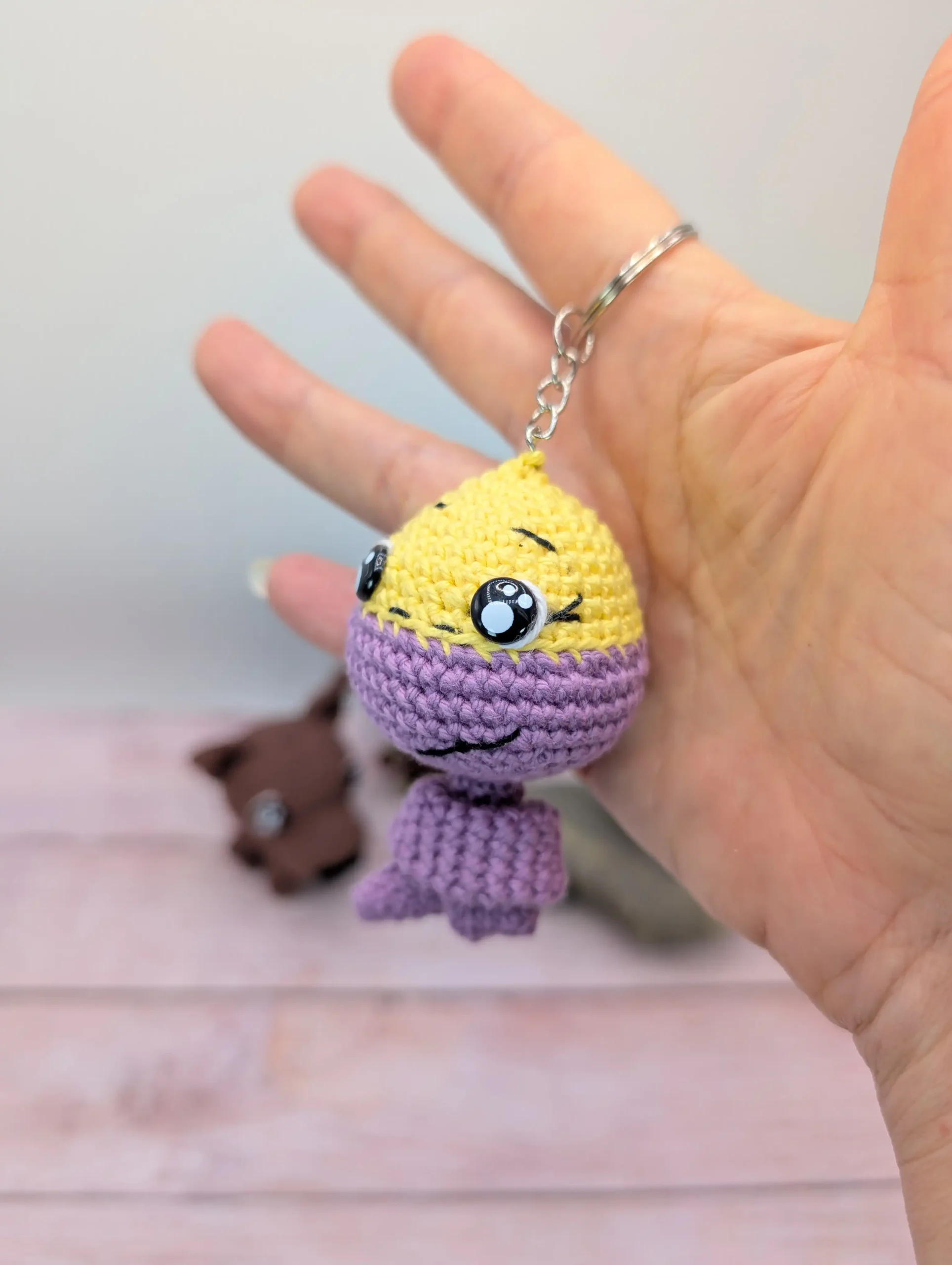 Serpent amigurumi fait main au crochet fait par La Mu's heure