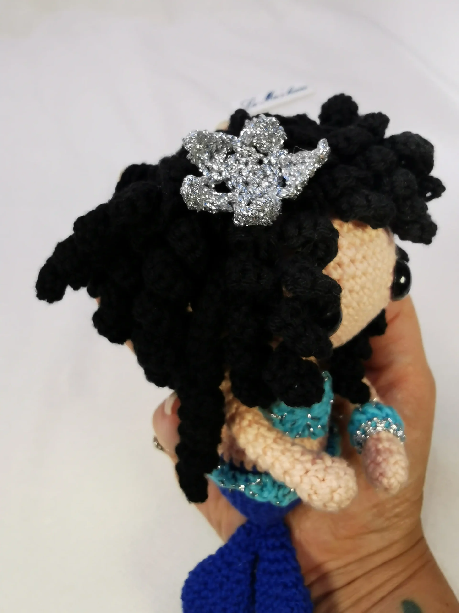 Sirène amigurumi fait main au crochet par La Mu's heure