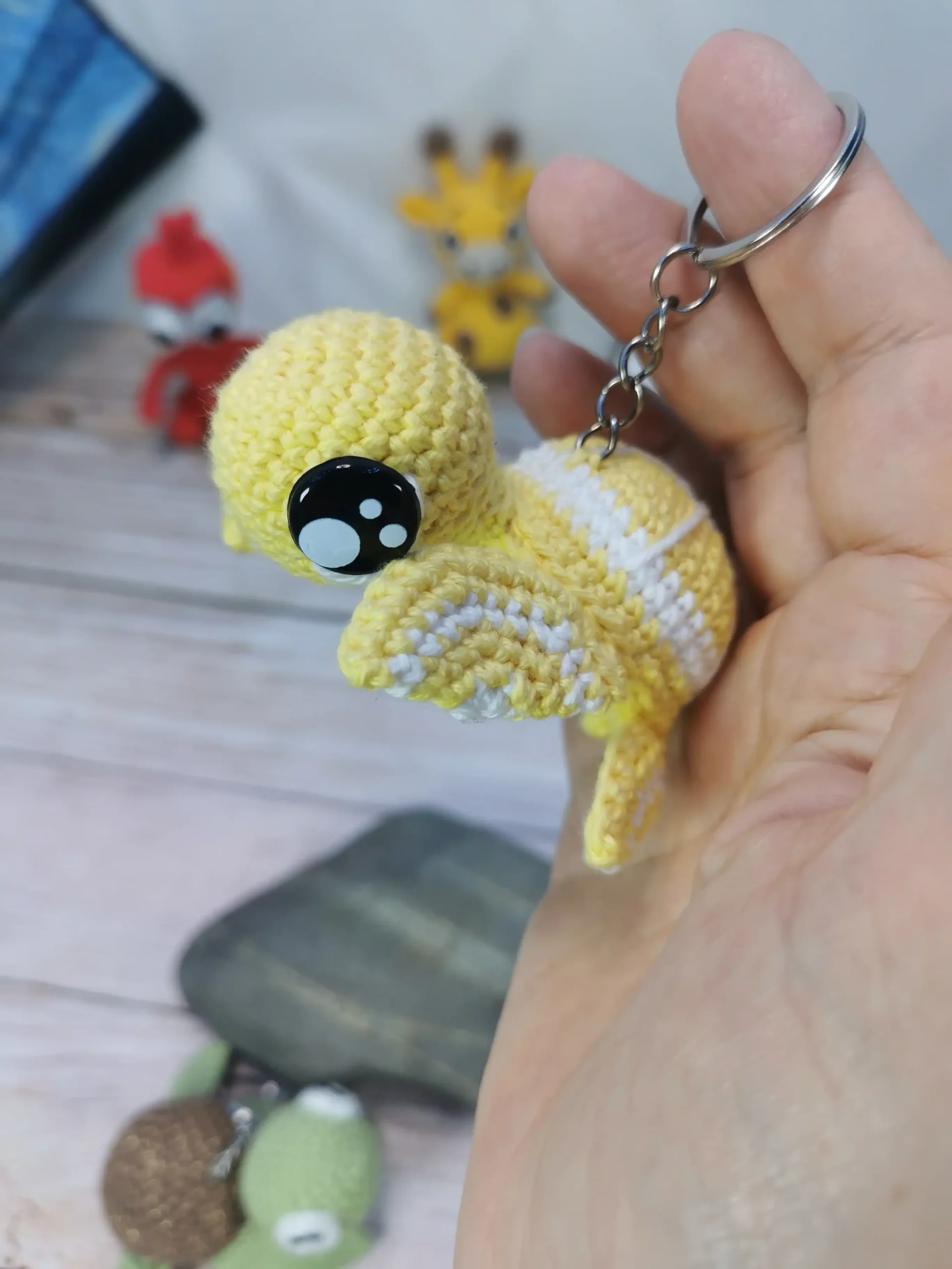 Tortue citron amigurumi fait main au crochet fait par La Mu's heure