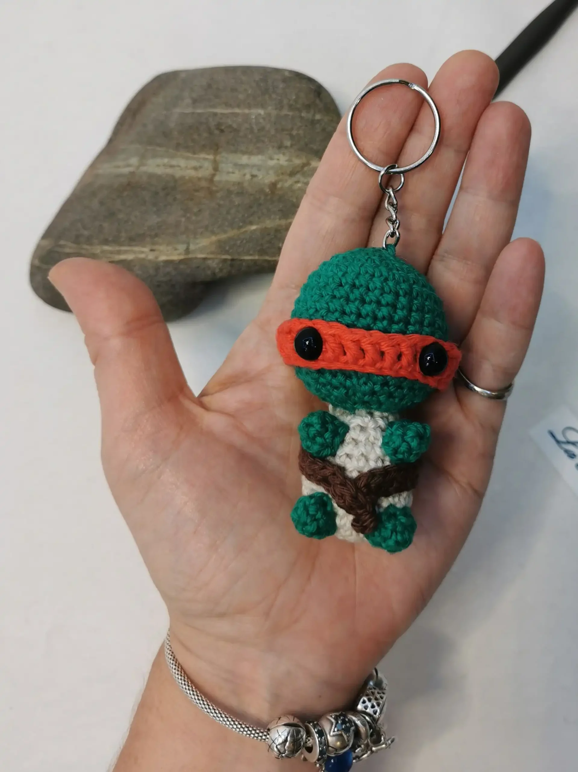 Tortue Ninja amigurumi fait main au crochet fait par La Mu's heure