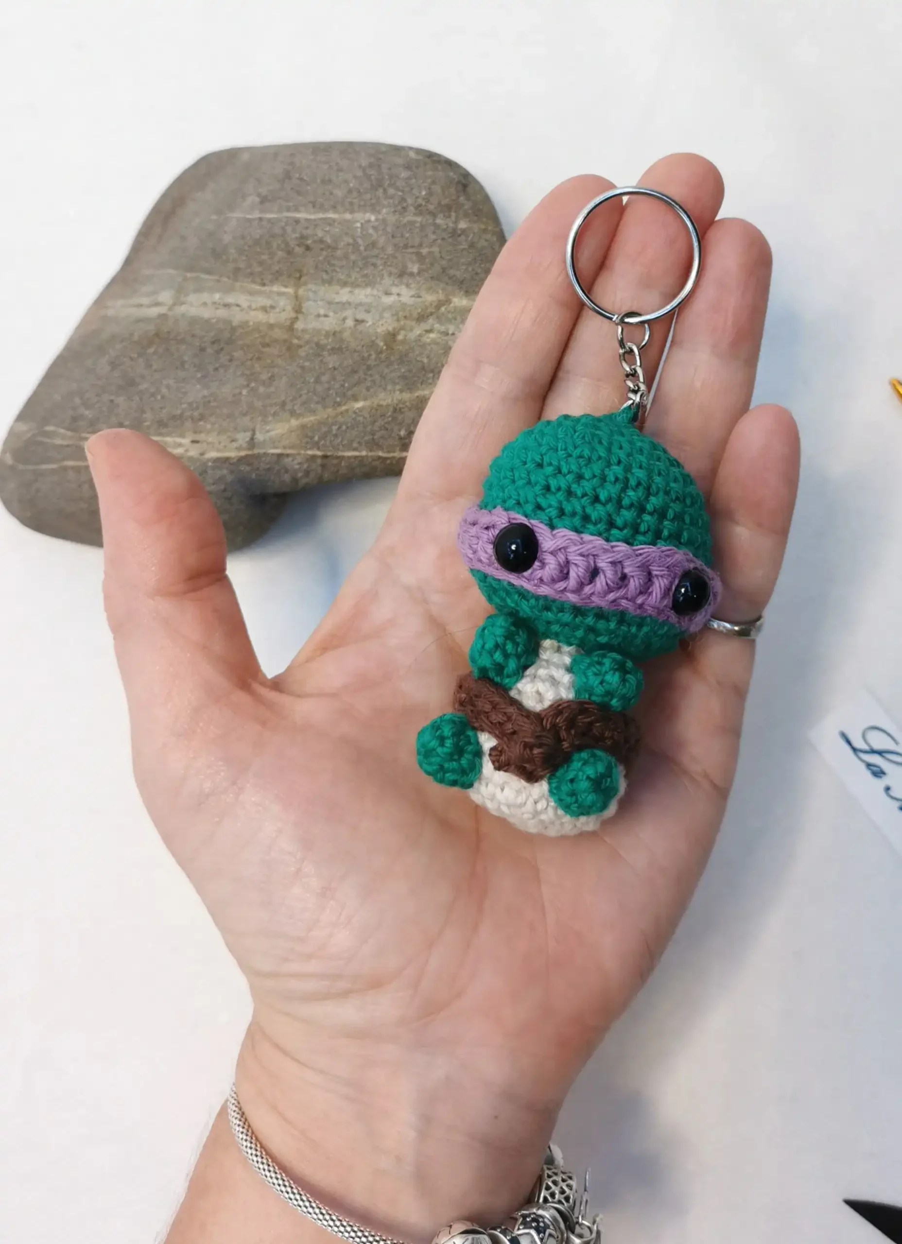 Tortue Ninja amigurumi fait main au crochet fait par La Mu's heure