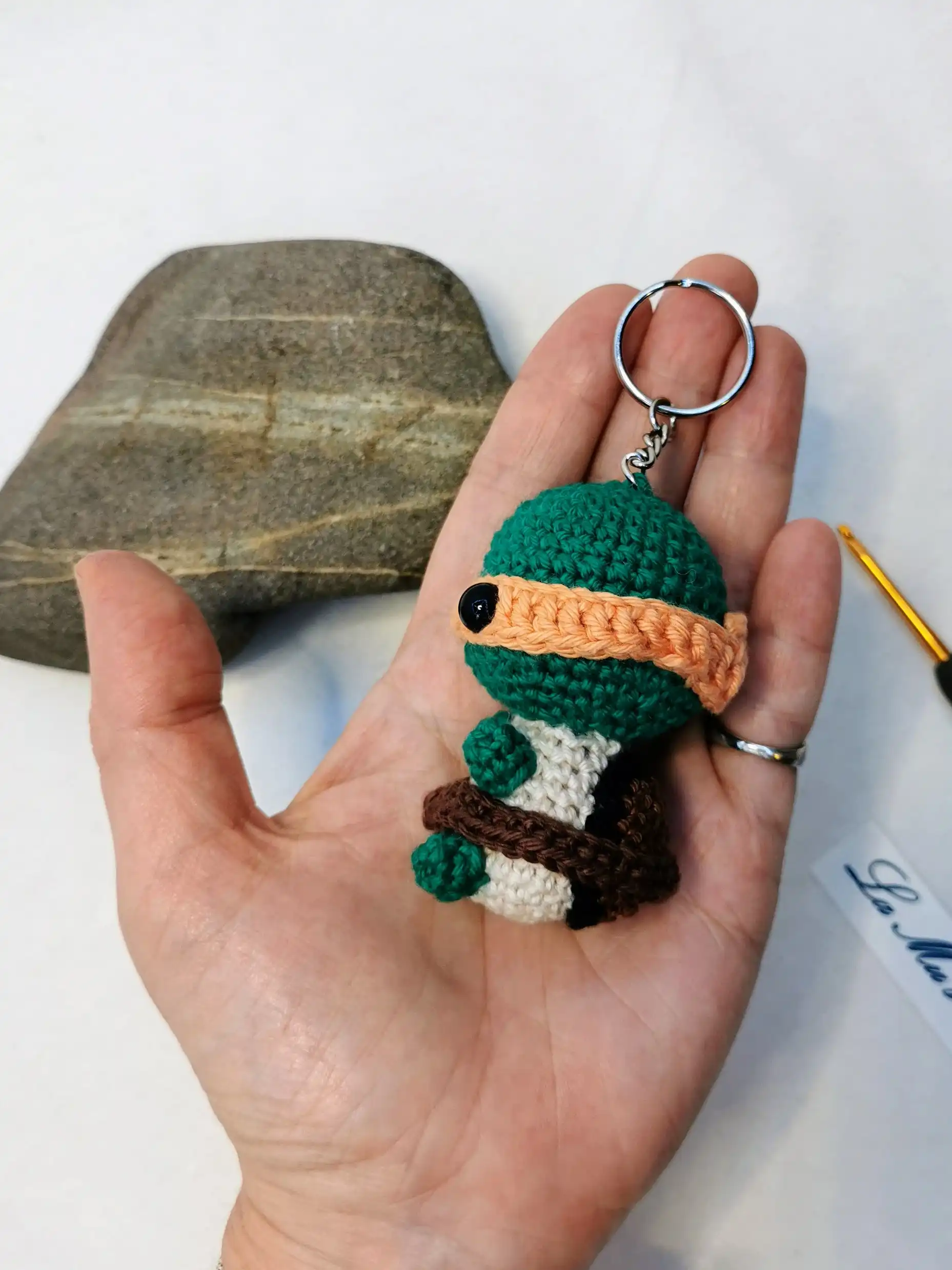 Tortue Ninja amigurumi fait main au crochet fait par La Mu's heure