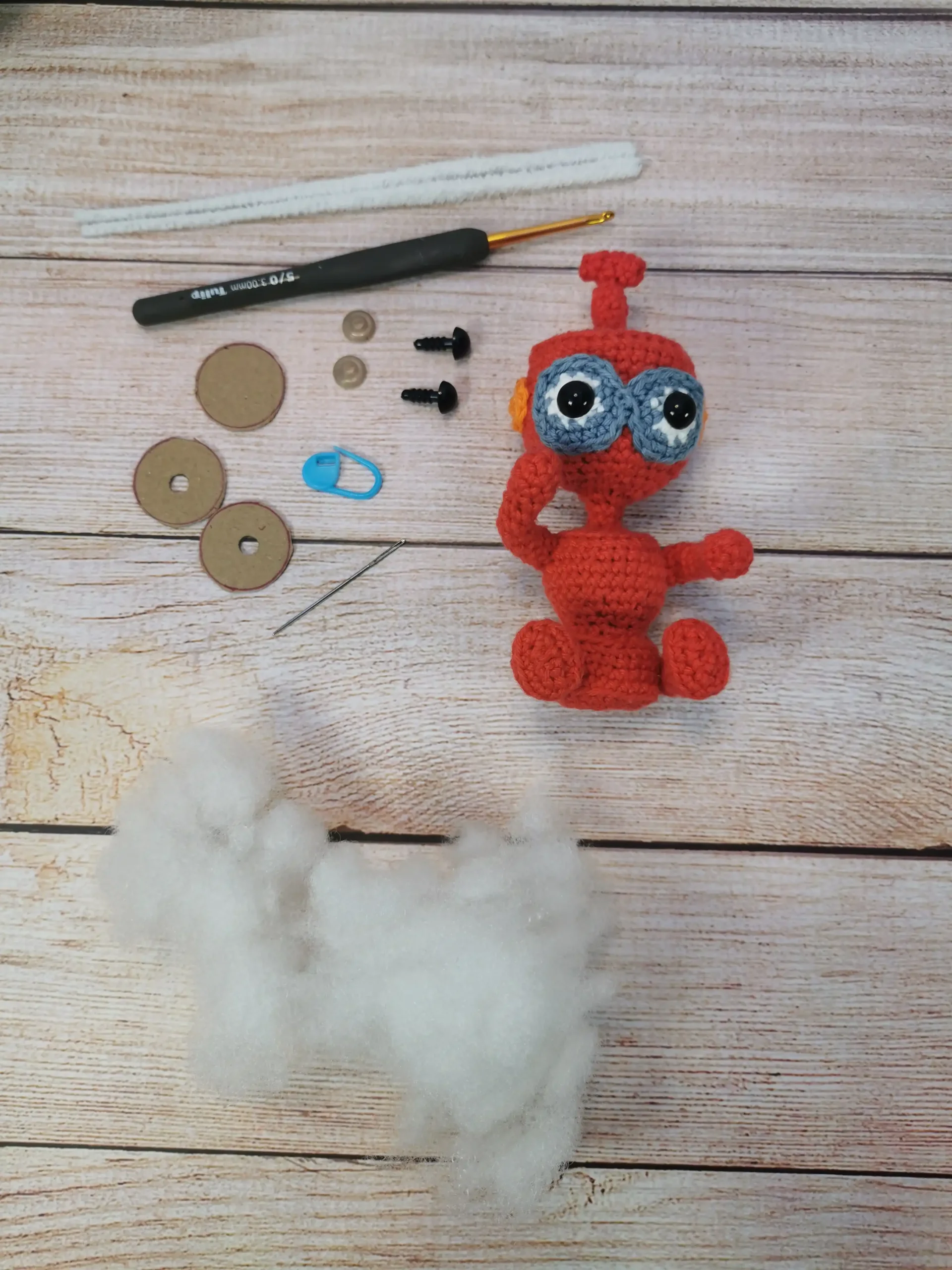 Tutoriel de nono le petit robot au crochet par La Mu's Heure