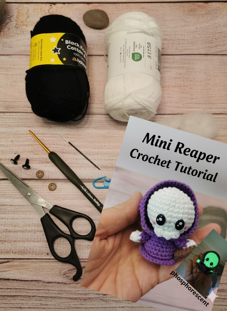 Tutoriel Crochet Mini Reaper – Patron PDF pour Débutants – Projet Gamer en Fil de Coton